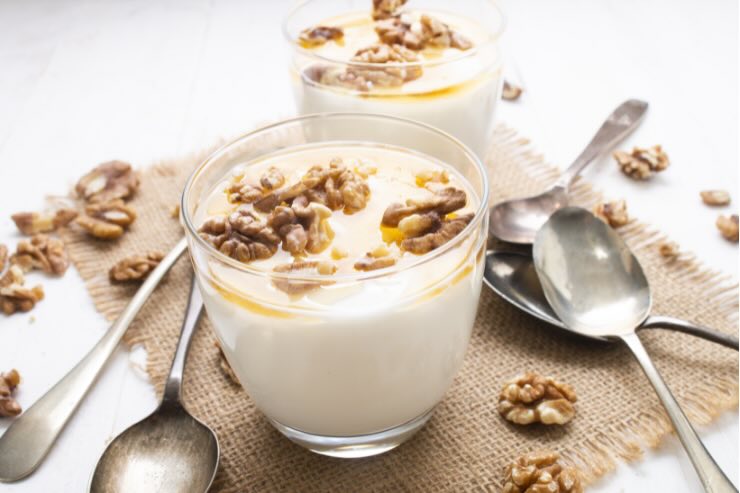 yogurt con noci